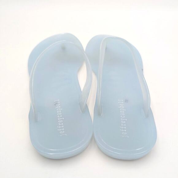 Jeffrey Campbell Beach Day Jelly Flip Flop Sandals Women's Blue Size US8 EU39 - Picture 5 of 10